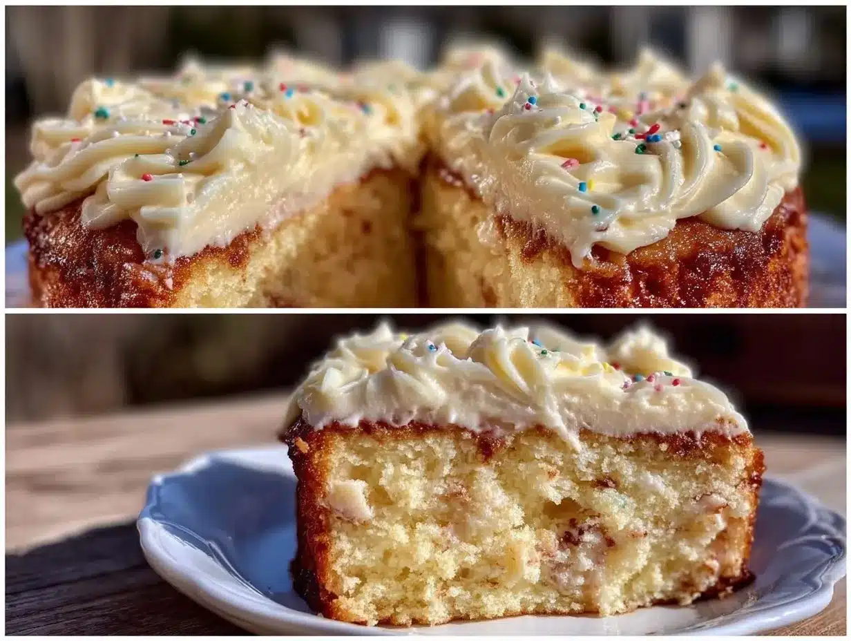 Perfect Leo Sun-Kissed Confetti Cake preparation steps
