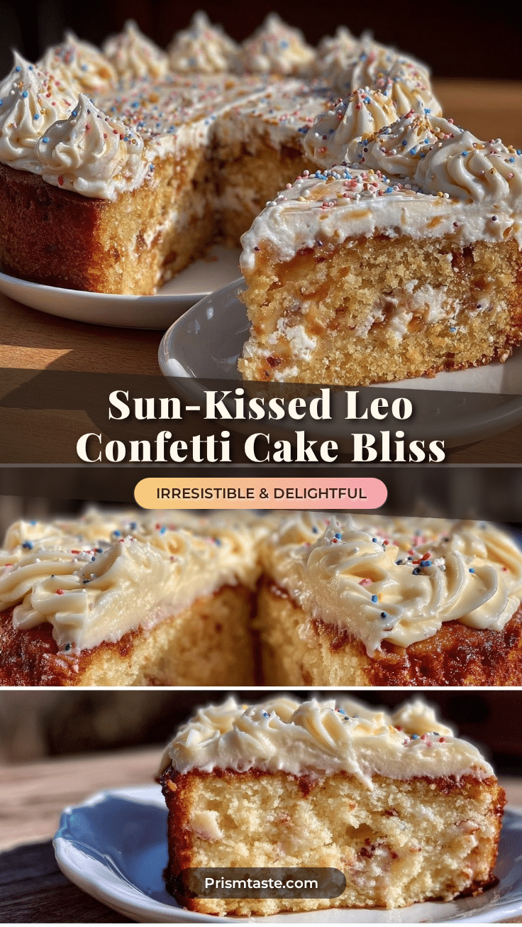 Perfect Leo Sun-Kissed Confetti Cake recipe