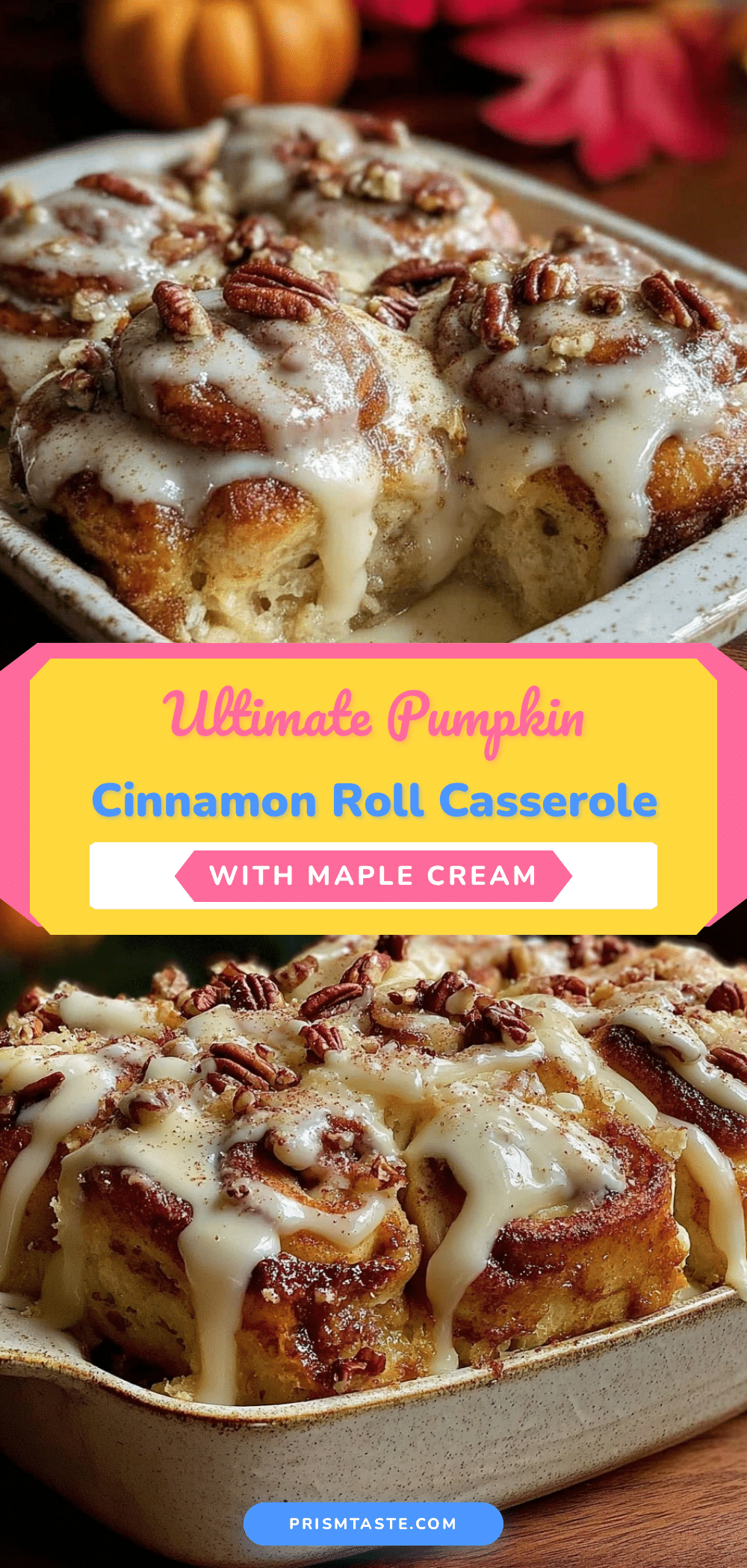 pumpkin cinnamon roll casserole recipe