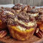 pumpkin cream cheese muffins - featured image