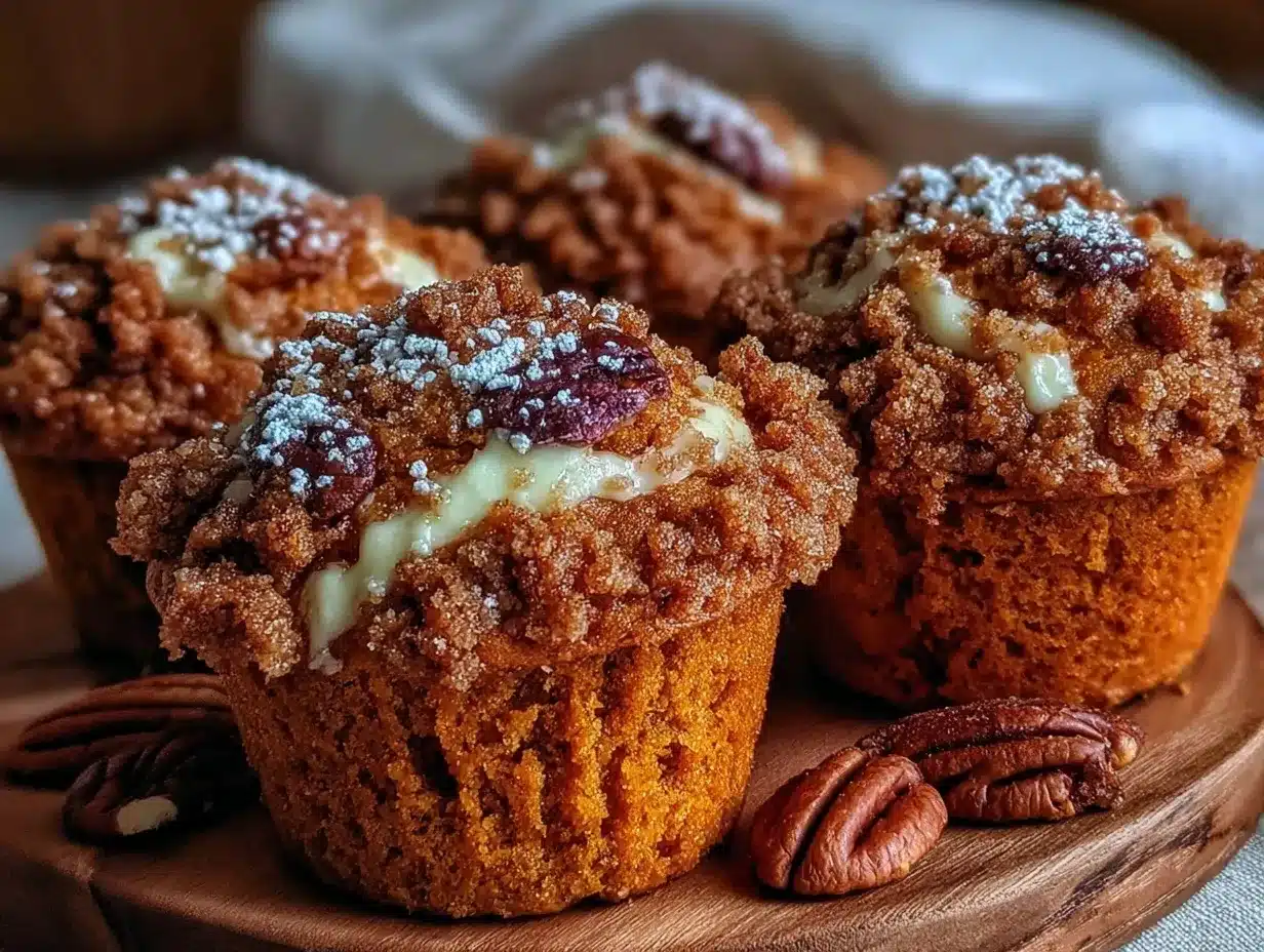 pumpkin cream cheese muffins preparation steps