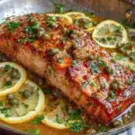 quick garlic butter salmon - featured image