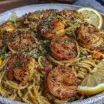 quick garlic butter shrimp pasta - featured image