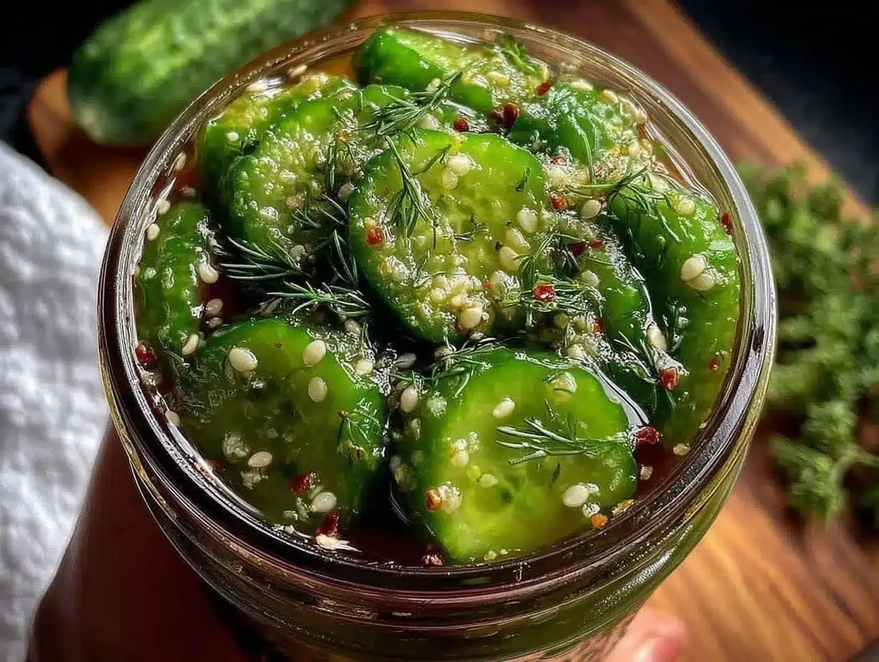 quick tangy refrigerator dill pickles preparation steps