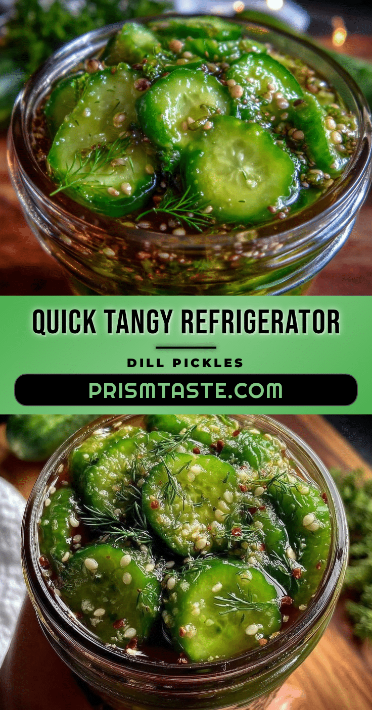 quick tangy refrigerator dill pickles recipe