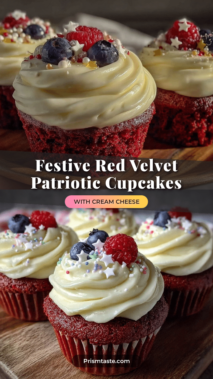 red velvet patriotic cupcakes recipe