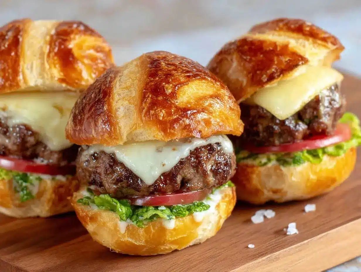 red white blue burger sliders preparation steps