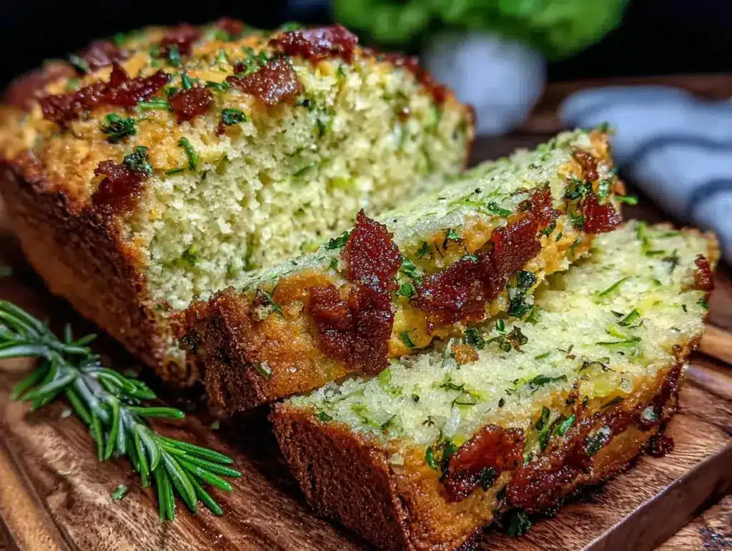 savory cheddar herb zucchini bread - featured image