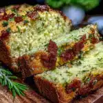 savory cheddar herb zucchini bread - featured image