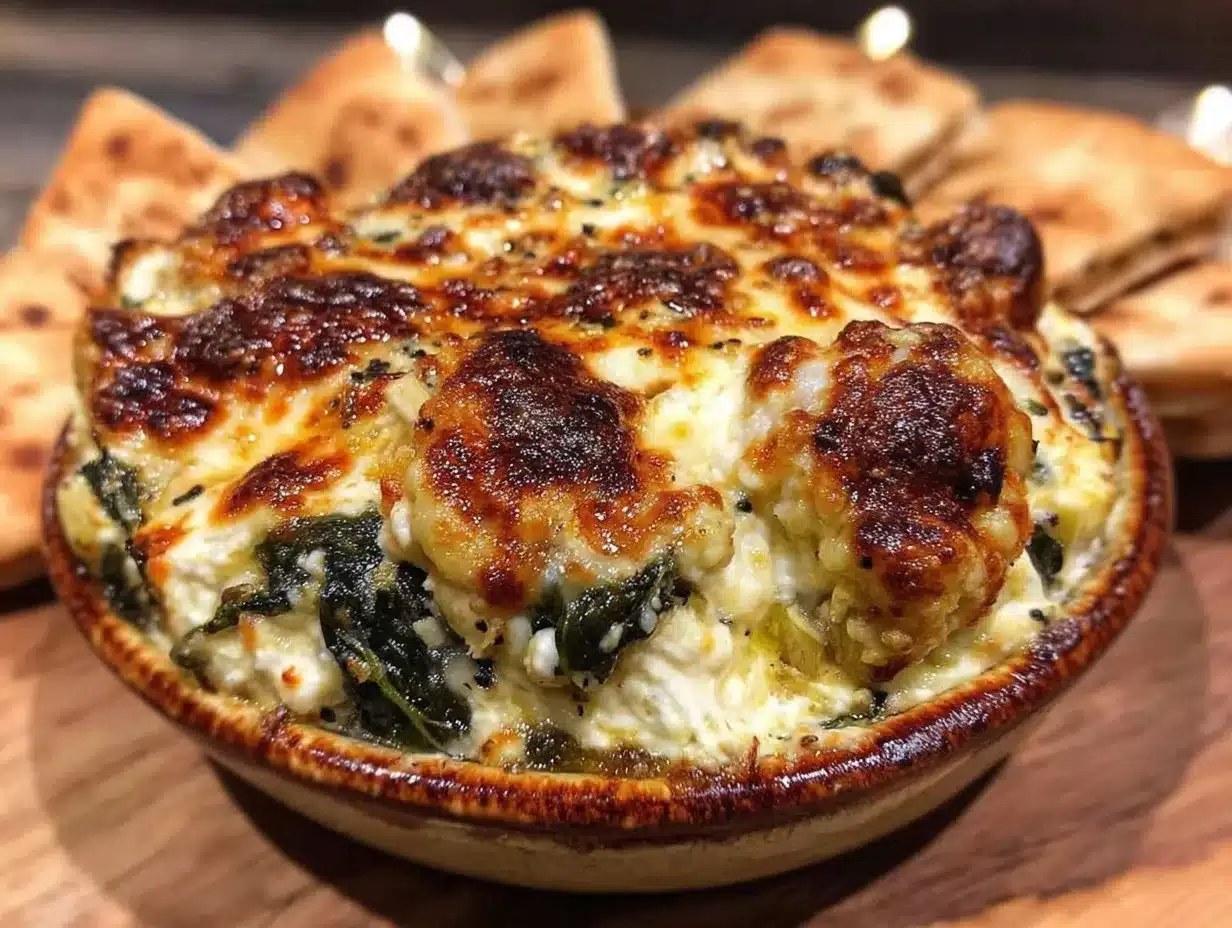 savory extra cheesy spinach artichoke dip recipe preparation steps