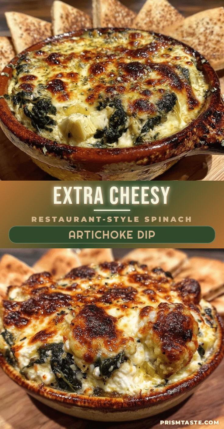 savory extra cheesy spinach artichoke dip recipe recipe