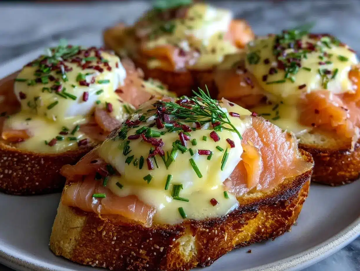 smoked salmon benedict preparation steps