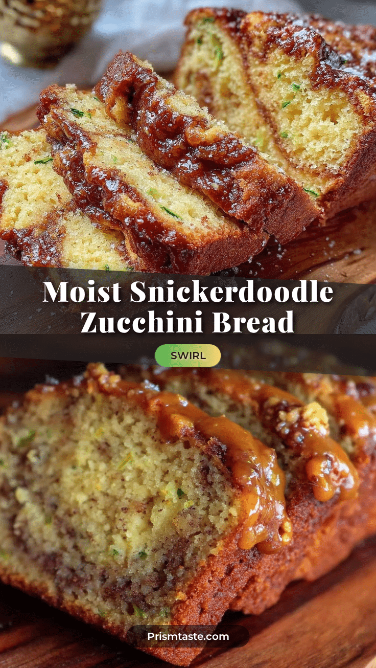 snickerdoodle zucchini bread recipe
