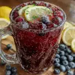 sparkling blueberry lemonade - featured image