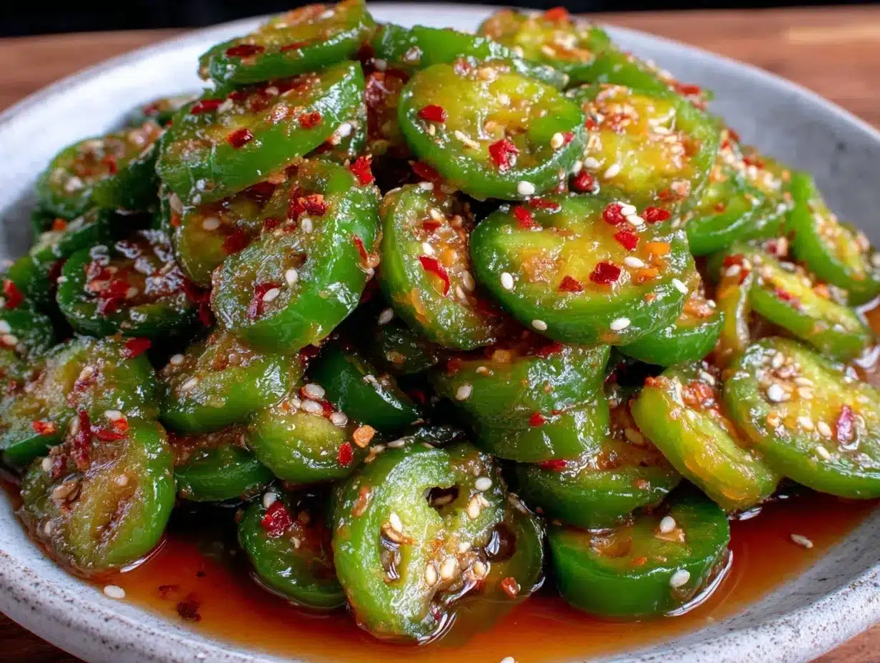 spicy pickled jalapeño coins preparation steps