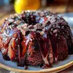 triple chocolate fudge bundt cake - featured image