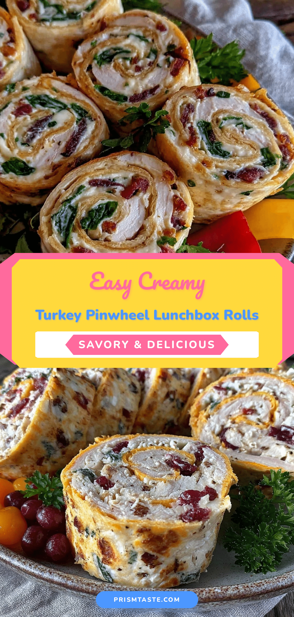 turkey and cream cheese pinwheel roll-ups recipe