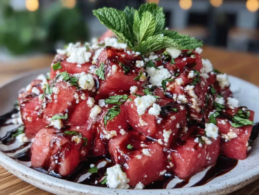 watermelon feta salad - featured image