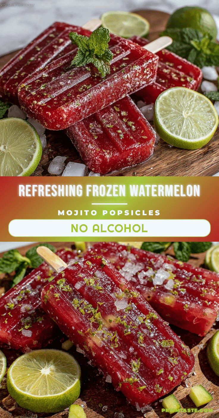 watermelon mojito popsicles recipe