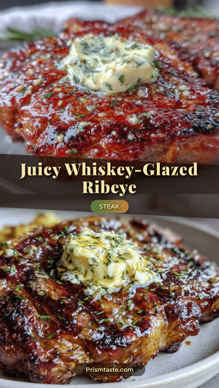 whiskey-glazed ribeye steak recipe
