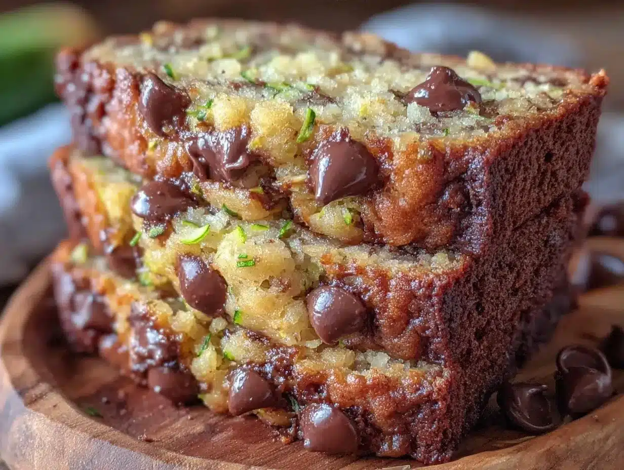 brown butter chocolate chip zucchini bread preparation steps