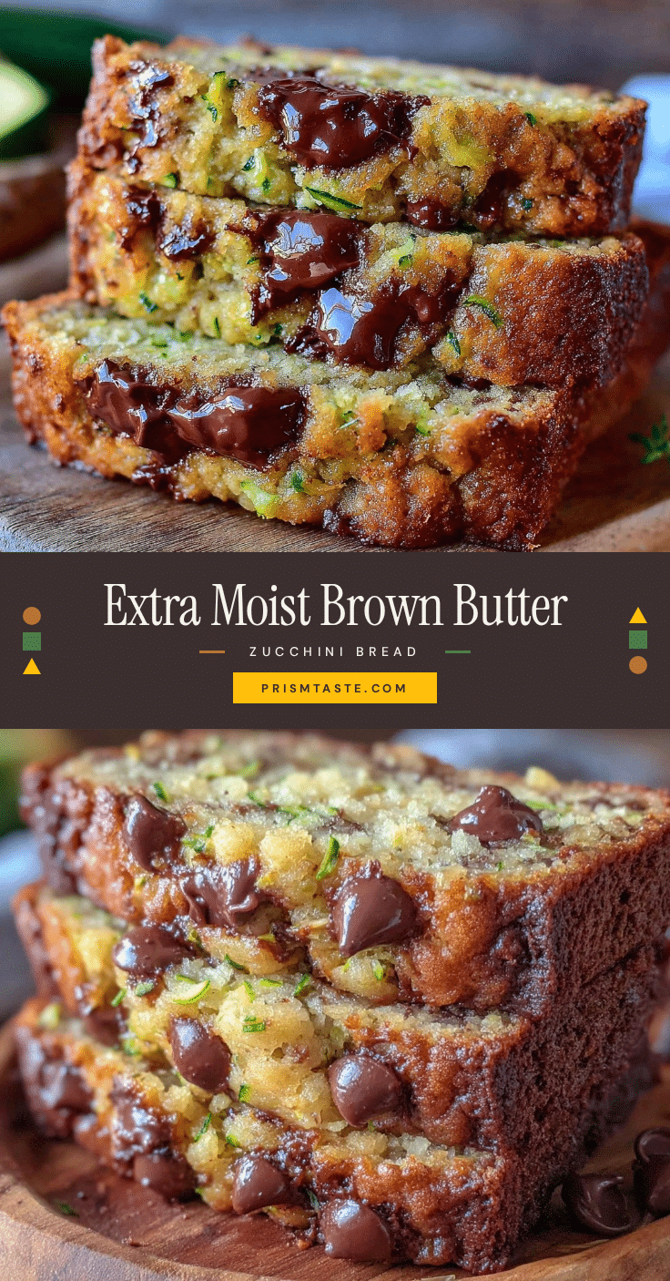 brown butter chocolate chip zucchini bread recipe