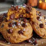 brown butter pumpkin chocolate chip cookies - featured image