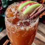 brown sugar cinnamon apple cider spritzer - featured image