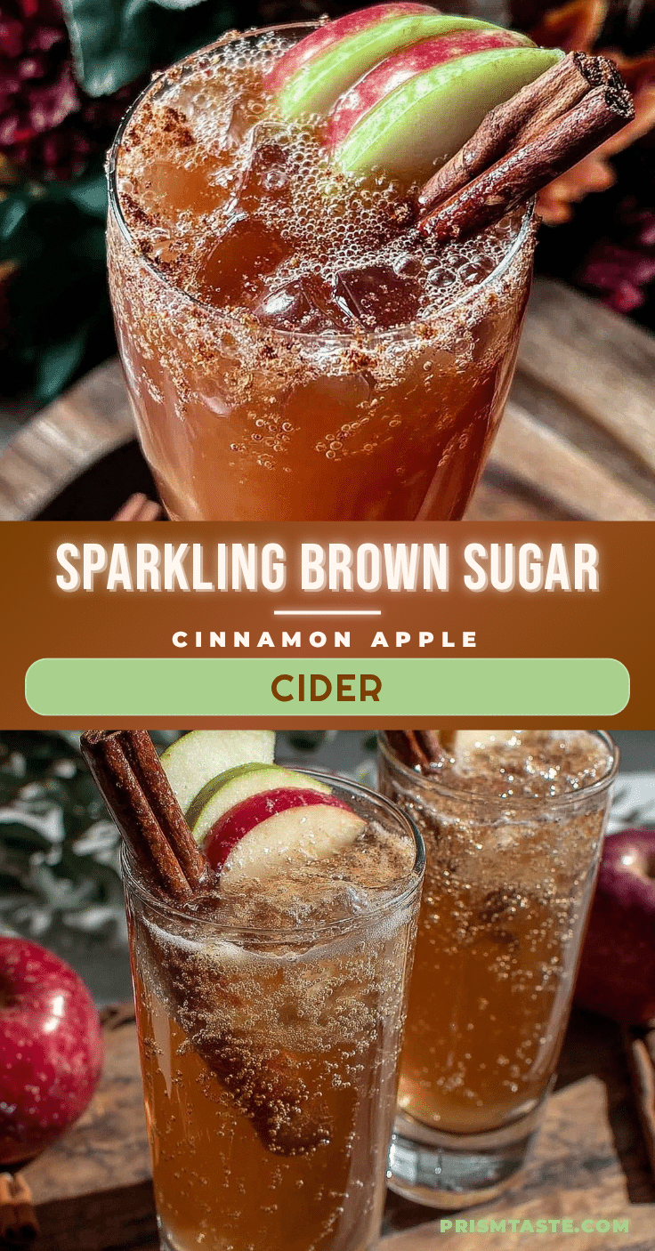 brown sugar cinnamon apple cider spritzer recipe