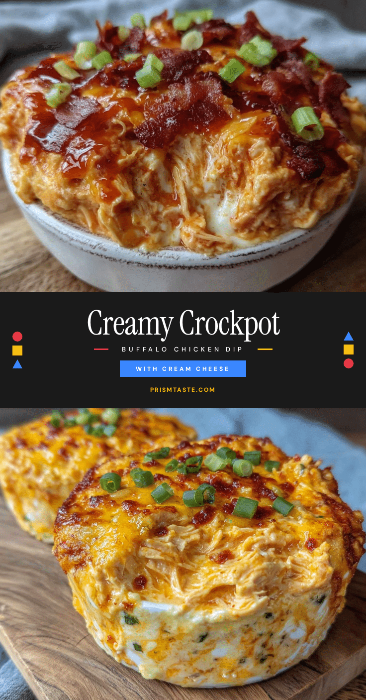 creamy crockpot buffalo chicken dip recipe