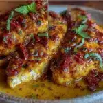 creamy crockpot marry me chicken - featured image