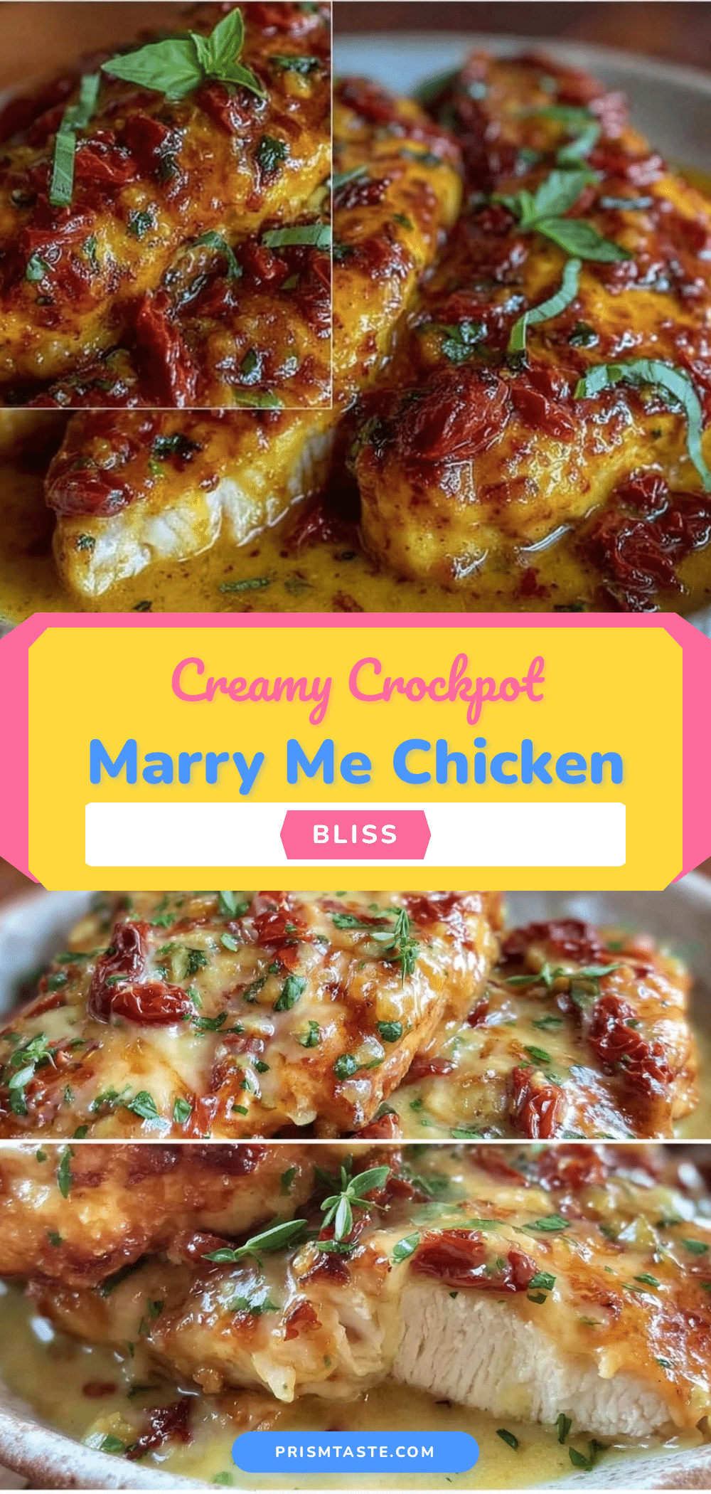 creamy crockpot marry me chicken recipe