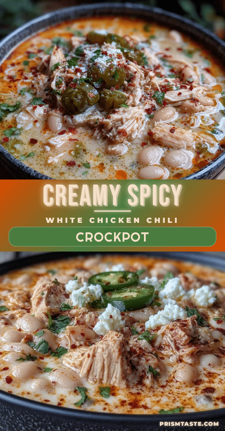 creamy spicy white chicken chili crockpot recipe recipe