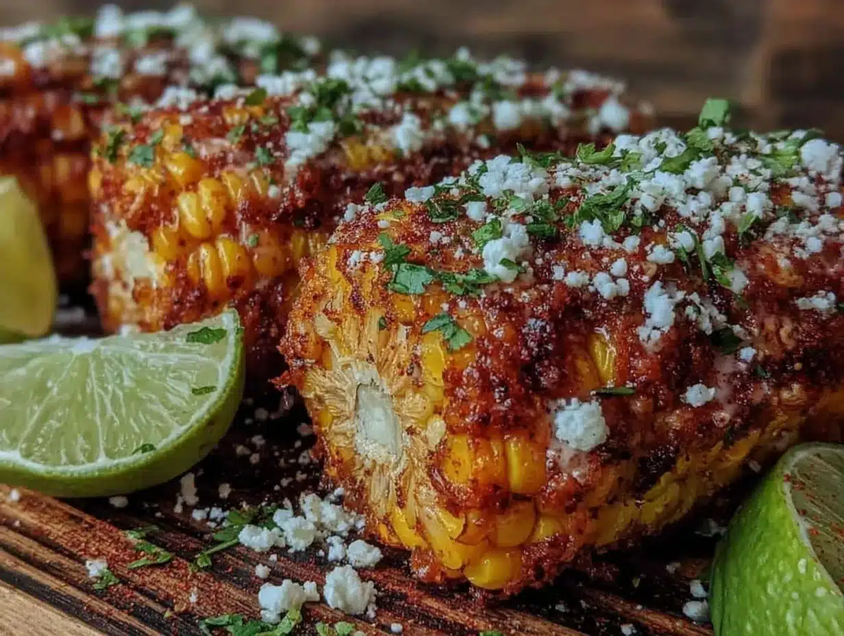 crispy air fryer corn on the cob preparation steps