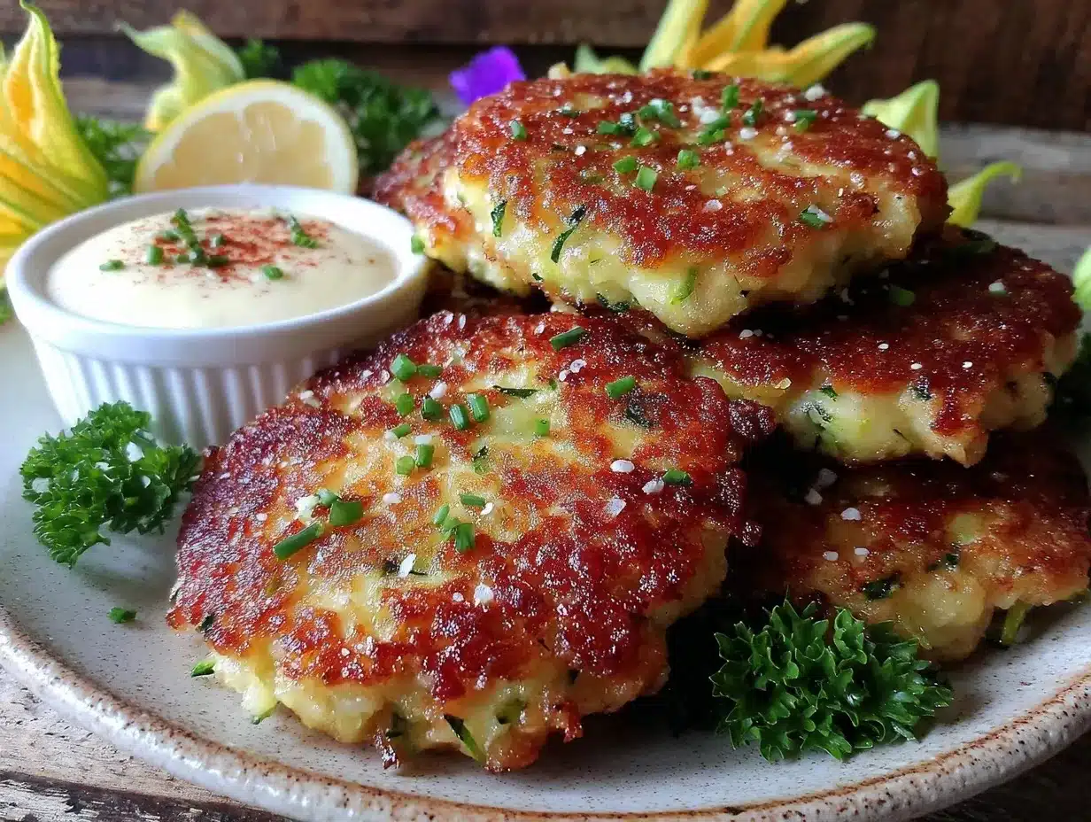 crispy parmesan zucchini fritters preparation steps