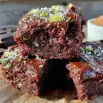fudgy double chocolate zucchini brownies - featured image
