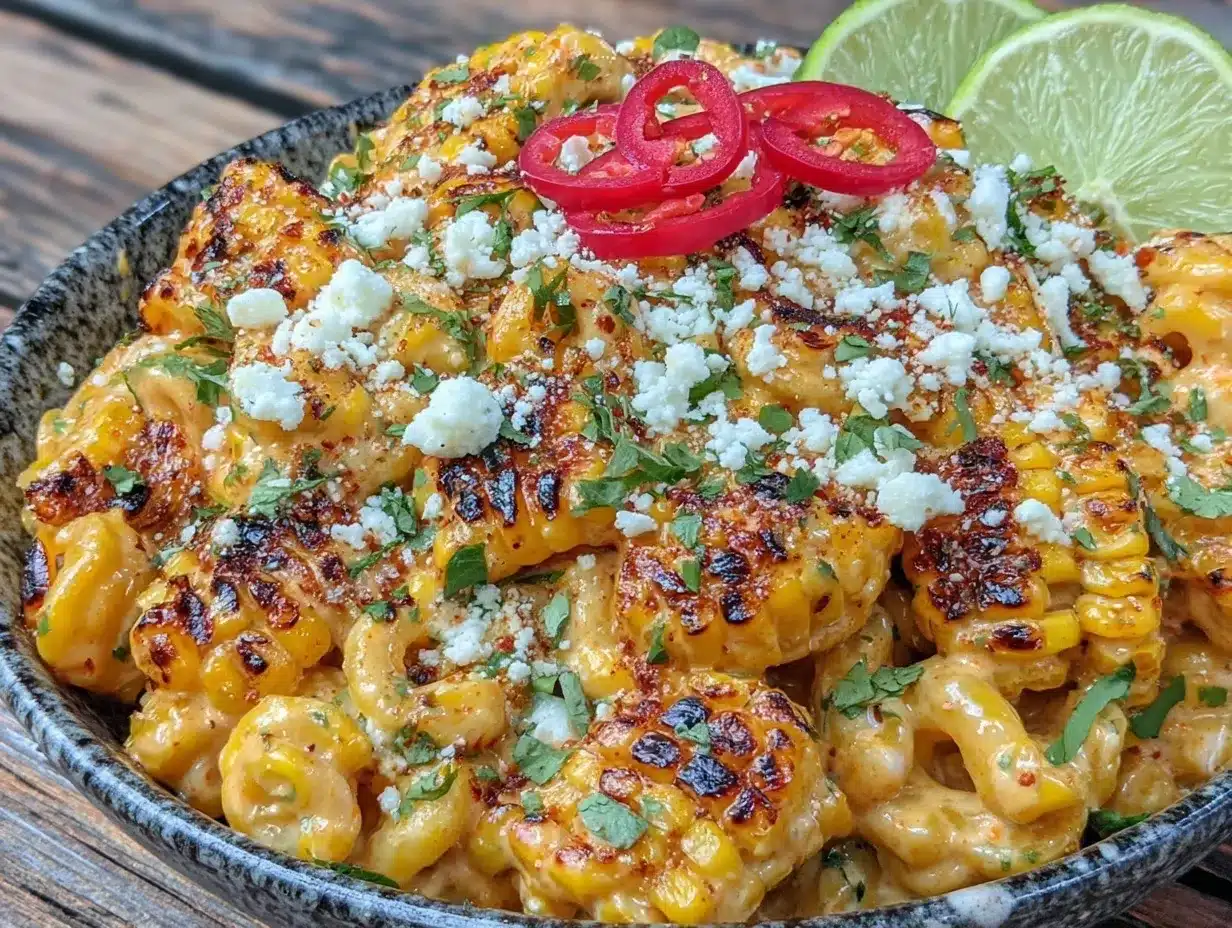 grilled corn street corn pasta salad preparation steps