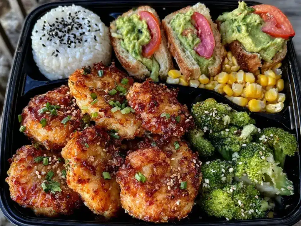 healthy bento box lunch - featured image