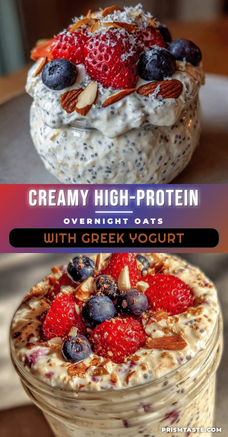 healthy high-protein overnight oats recipe