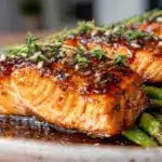 honey garlic glazed salmon - featured image