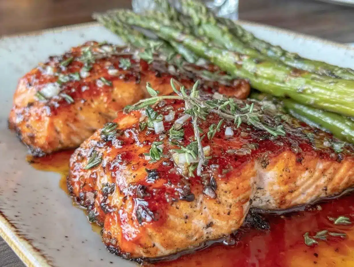 honey garlic glazed salmon preparation steps