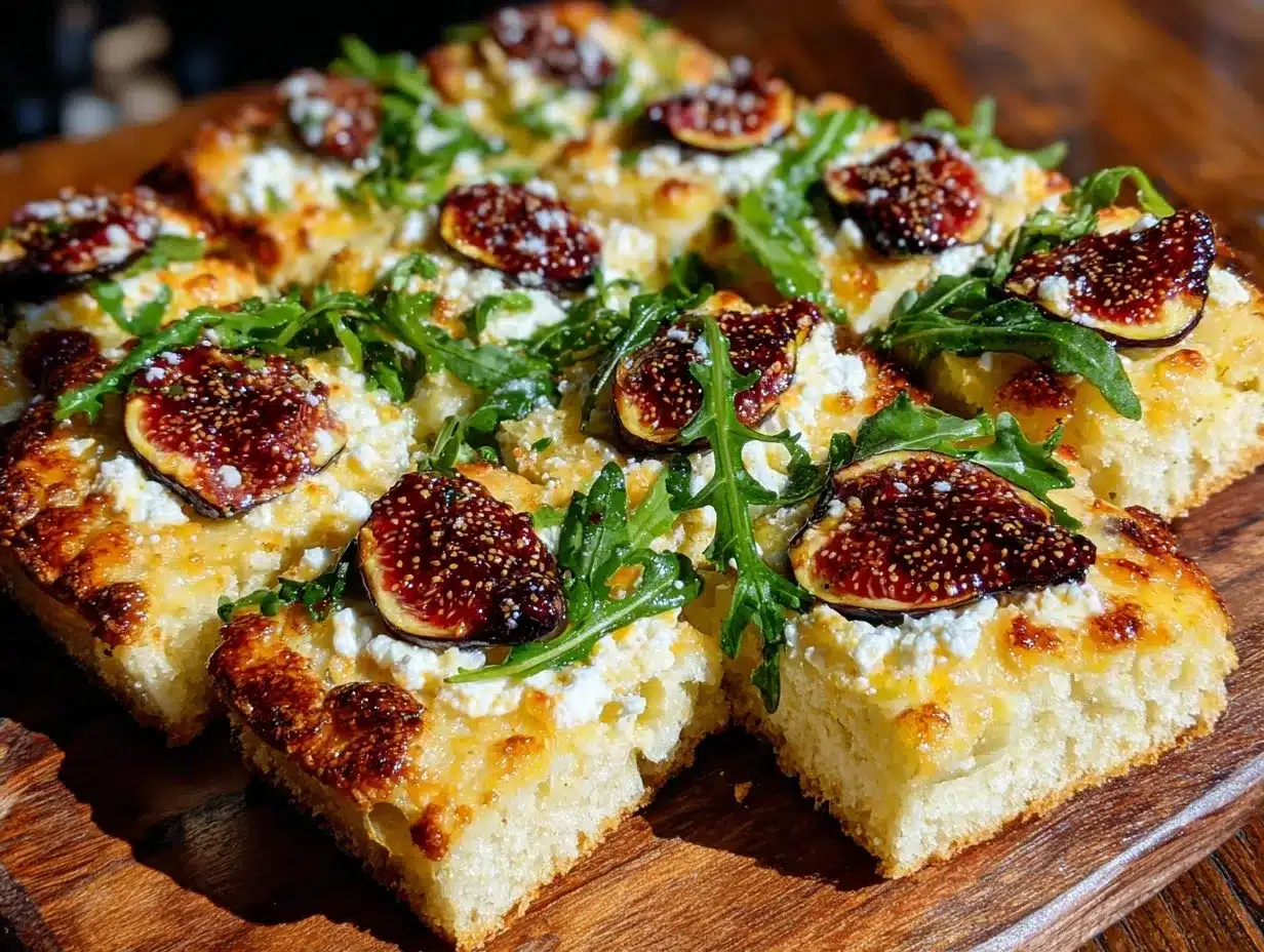 honey roasted fig and goat cheese flatbread preparation steps