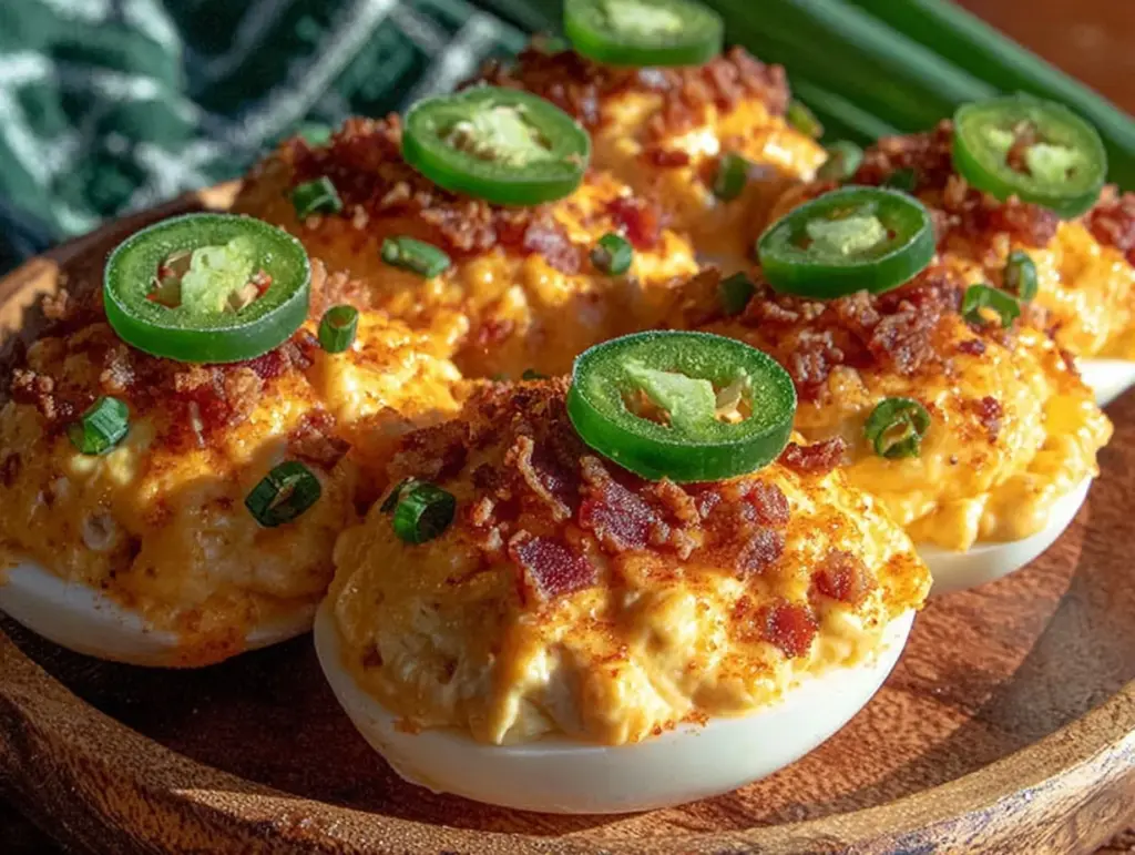 jalapeño popper deviled eggs - featured image