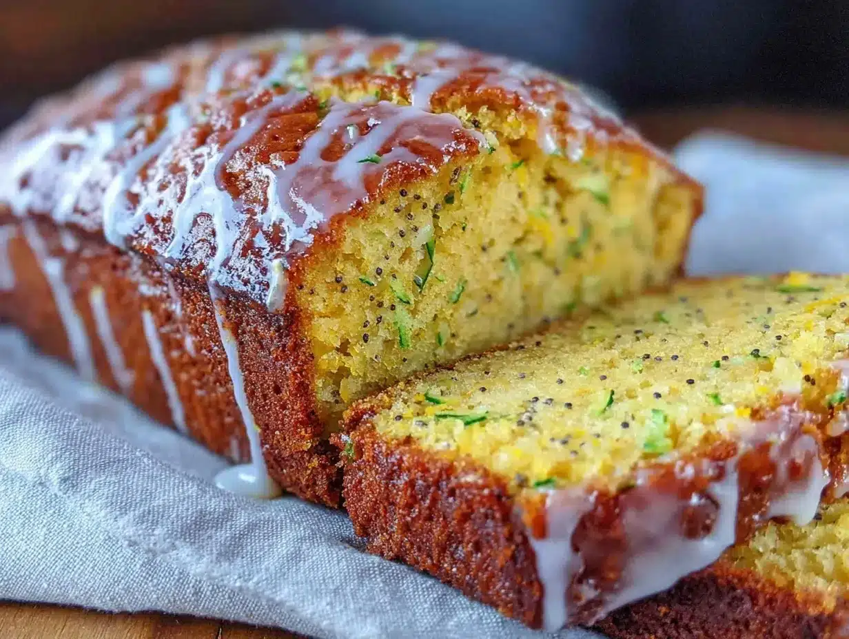 moist lemon poppy seed zucchini bread preparation steps