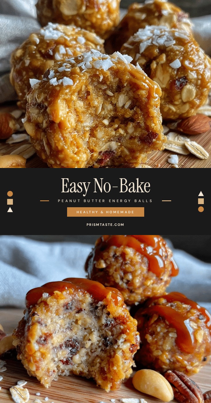 no-bake peanut butter oat energy balls recipe