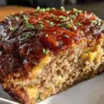 old-fashioned brown sugar glazed meatloaf - featured image
