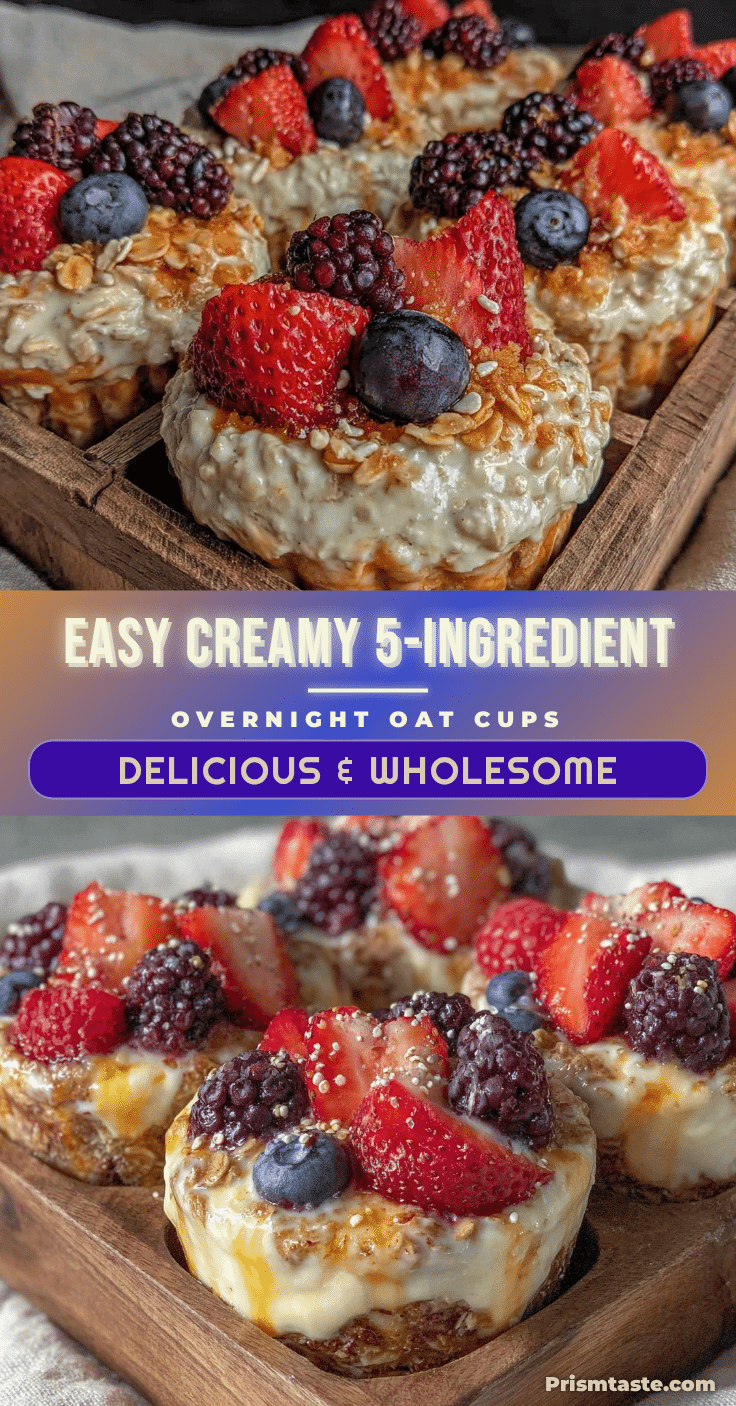overnight oat lunchbox cups recipe