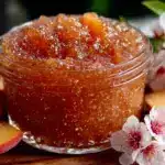 peach freezer jam - featured image