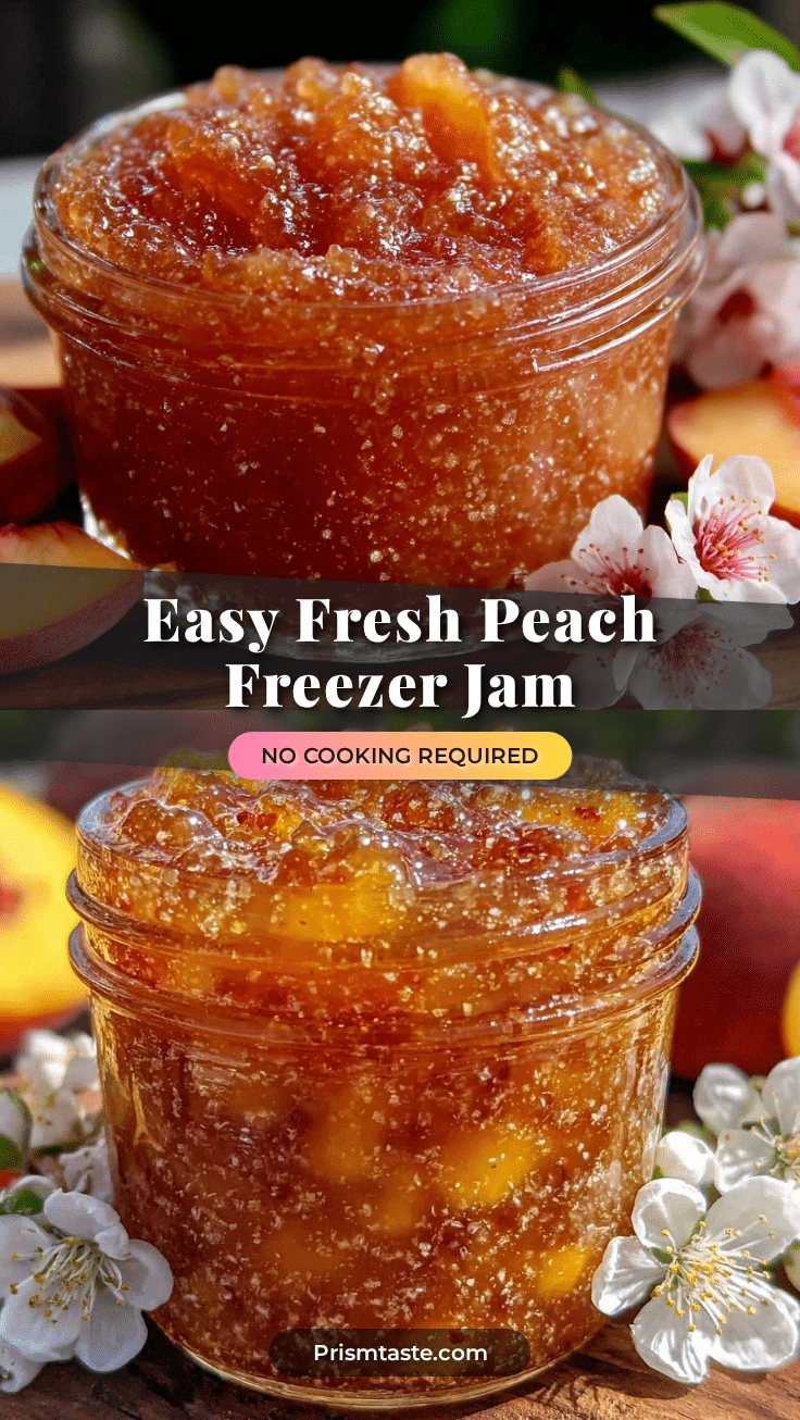peach freezer jam recipe