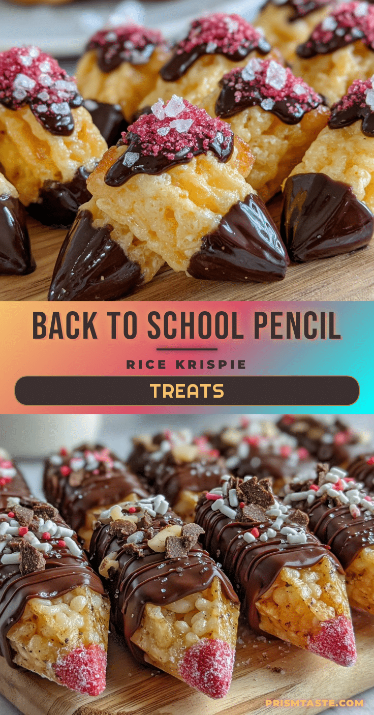 pencil-shaped Rice Krispie treats recipe